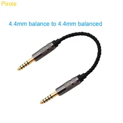 HIFI 4.4MM Balanced Headphone Adapter Audio Cable 4.4 Male to 4.4 Male Female