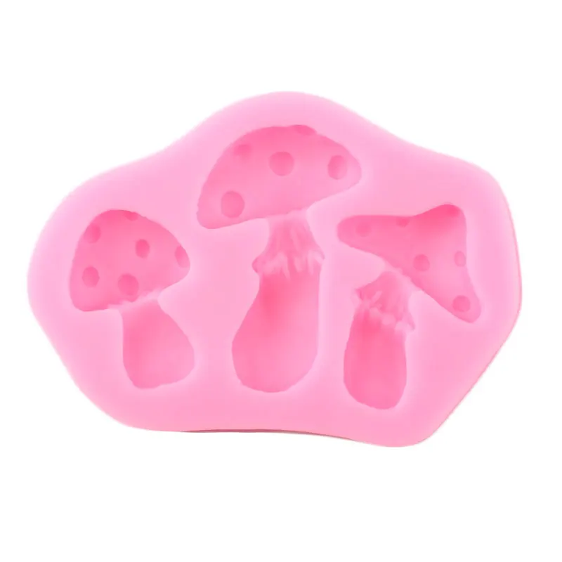 Mushroom Shape Silicone Mold Candy Clay Resin Mould Cupcake Topper Fondant Molds Cake Decorating Tools Chocolate Gumpaste Moulds