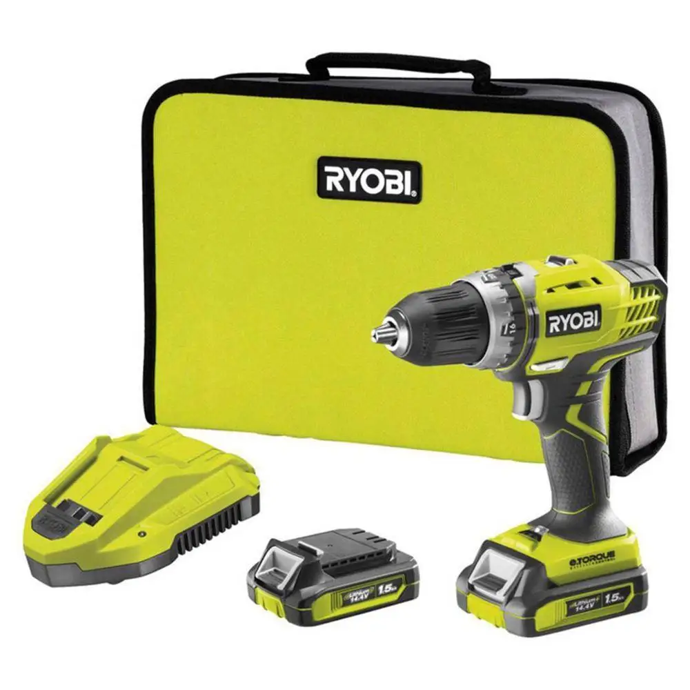 Ryobi R14DDELL15S 14.4Volt / 1.5Ah Li-ion Double Cordless 2 Speed ​​Screwdriver