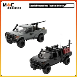 Modern Military Special Operations Tactical Vehicle Building Blocks City Police SWAT Forces Technical Off-Road Car Kid Brick Toy