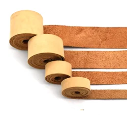 Tofl Leather Natural Leather Genuine Leather Buffalo Leather for Belts Tanned Leather Strips Wallet Straps Bag Straps Tan Color