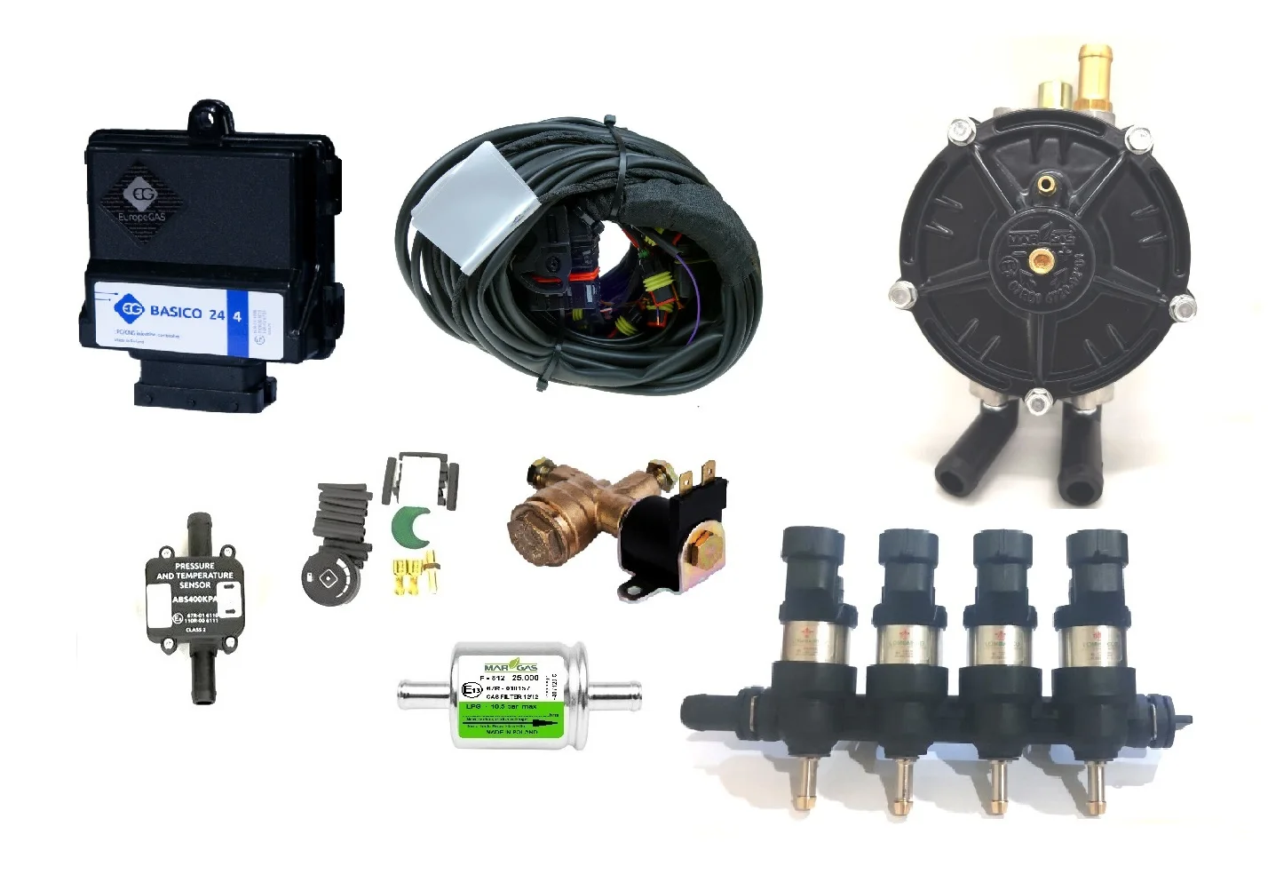 Europegas Basico 24 Maxi LPG GPL CNG Front Kit Landirenzo Lovato BRC Zenit KME Stag Digitronic TA Emmegas Type