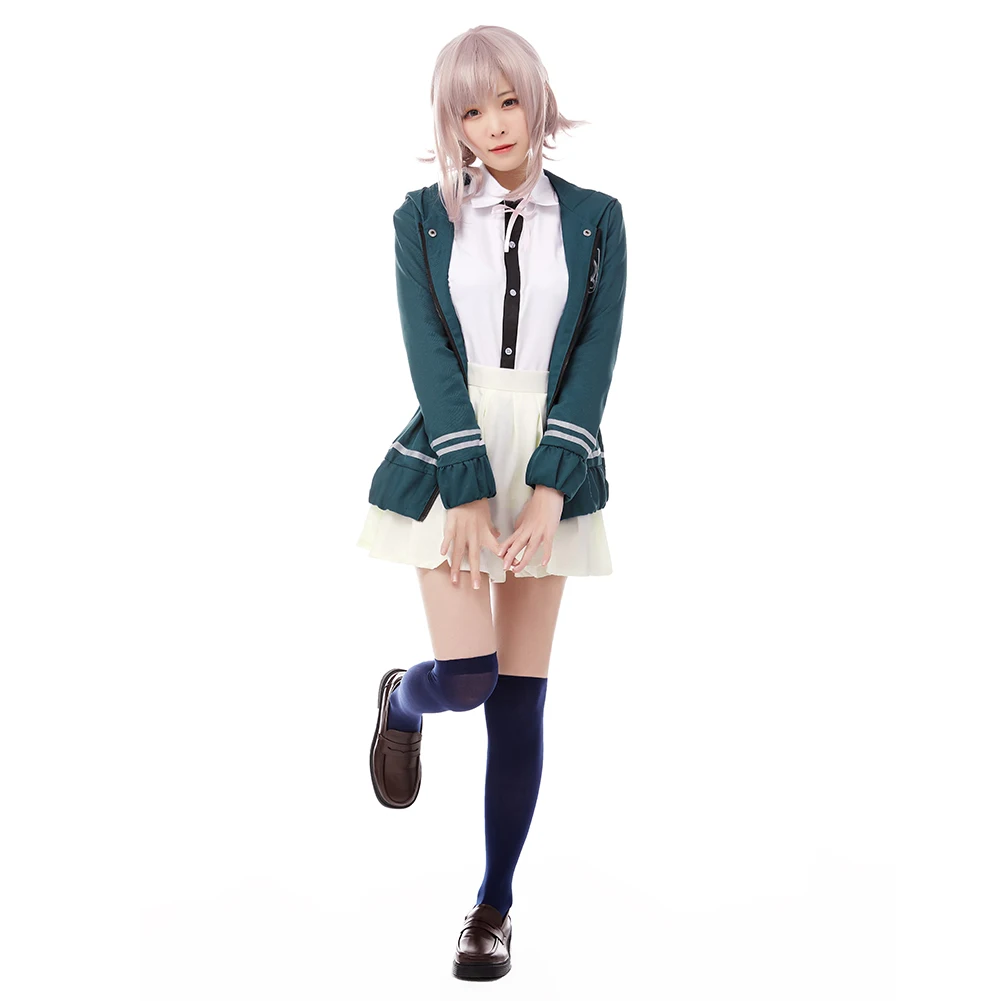 Super DanganRonpa 2 Cosplay Chiaki Nanami Cosplay Costumes Uniform Jacket Shirt Skirts Outfits Halloween Carnival Party Suit