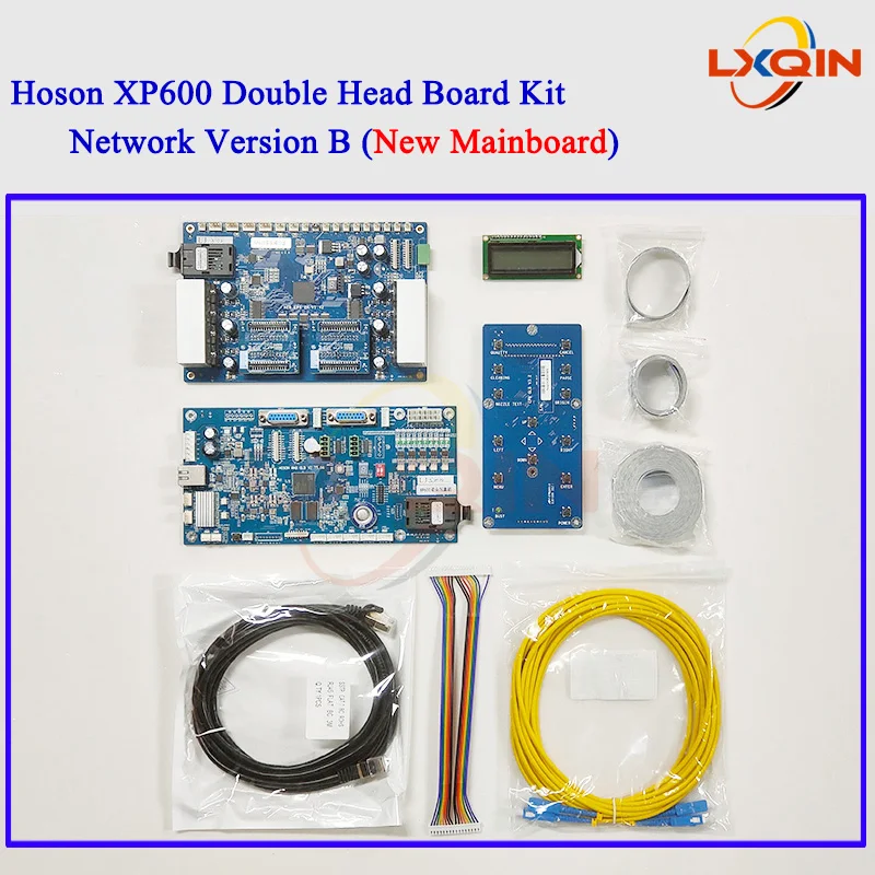 LXQIN Hoson Board kit Double head for Epson XP600/4720/I3200 for ECO Solvent/water-based/UV Printer Plate Set Network Version