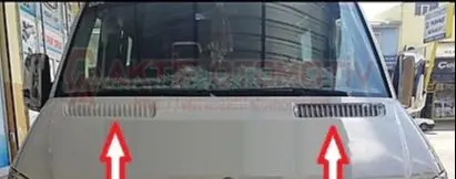 Untuk Mercedes Benz Sprinter ABS Plastik Hood Grill Profesional Sepenuhnya Kompatibel Tahan Lama