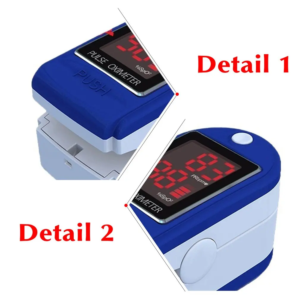 Pulse Oximeter Finger clip heart rate monitor Digital Oximeter Blood Oxygen Saturation Monitor Heart Rate Meter Medical oximetro