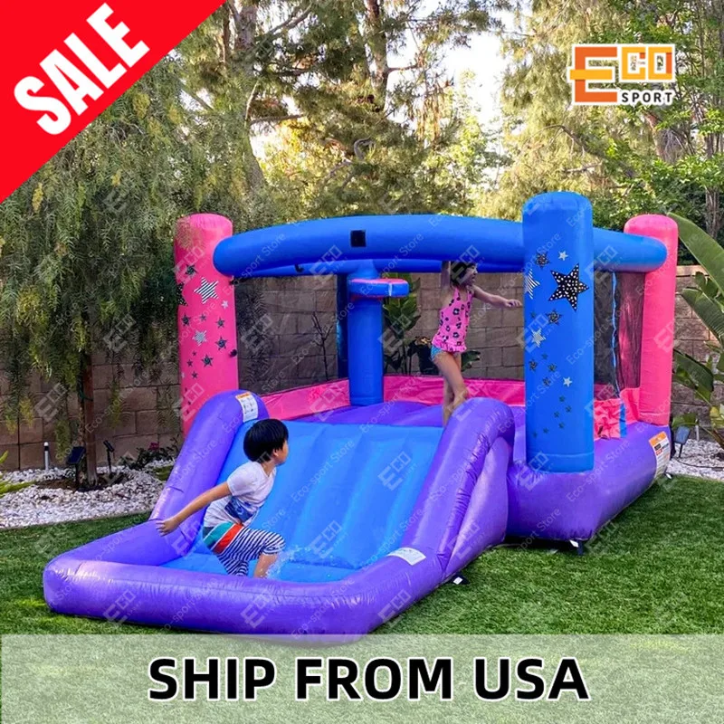 

Commercial PVC Dream Girl Bounce House With Slide Bouncy Castle And Air Blower