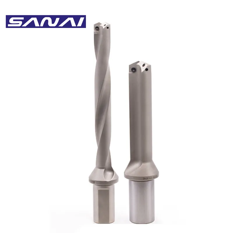 SANAI Spade Drill Bit 30 35 40 45 50 Straight Shank for Metal Series Flat Drill Holder Internal Coolant Drilling Tool