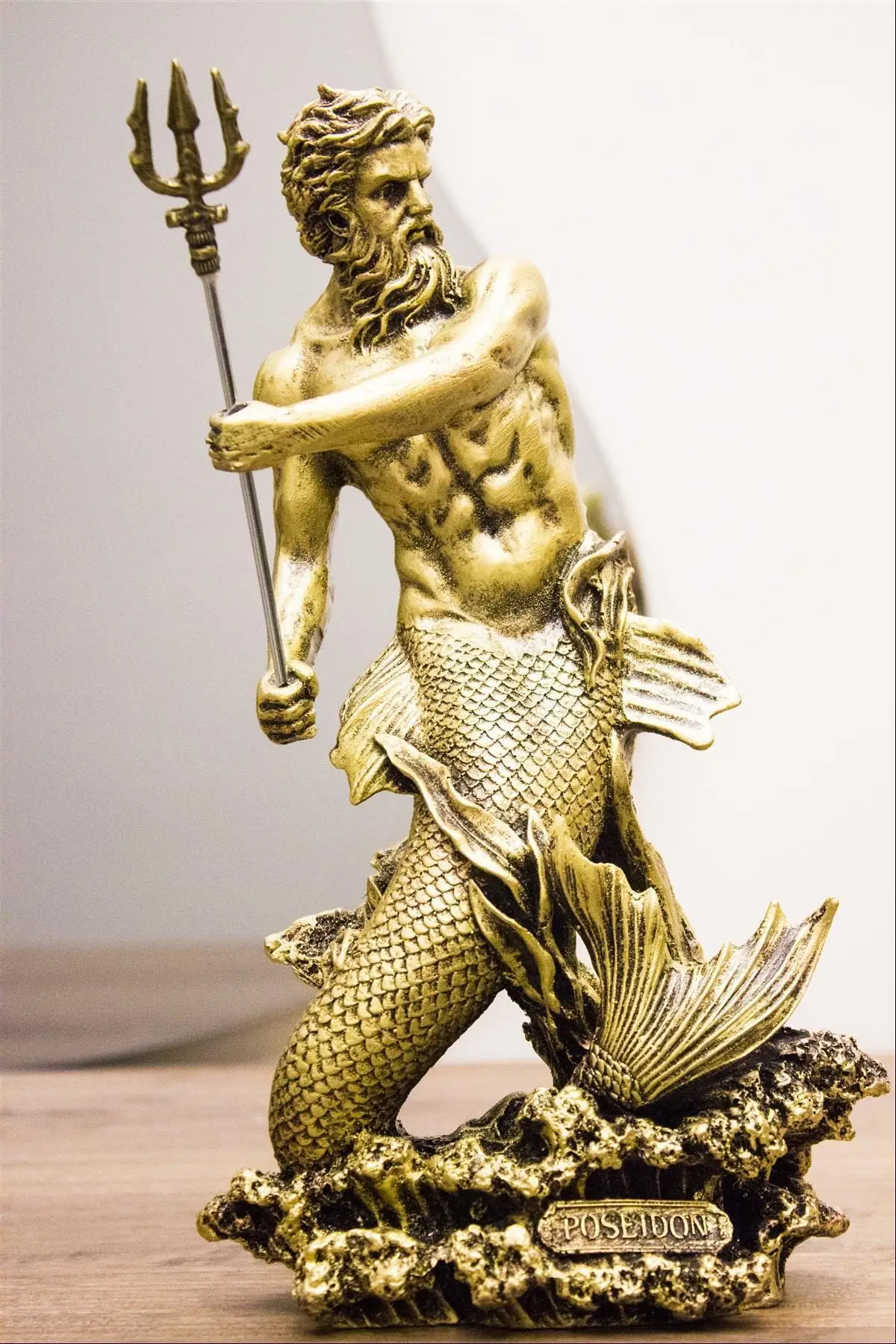 Trinket Sculpture Miniature Poseidon Hades Athena Greek  Roman Mythology Legend Zeus Souvenir Home Decor