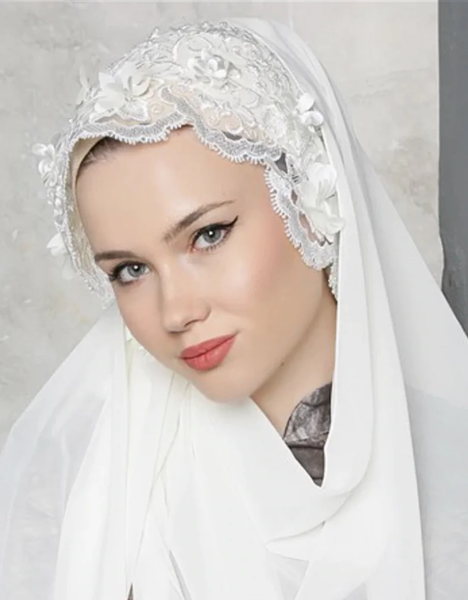 DIFFERENZA 3 Size Shawl White Hijab muslim women head hijab women abaya scarf fashion shawl kerchief Hand Embroidered Practical