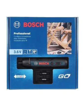 Bosch – Mini tournevis électrique Go 2, 3.6V, Rechargeable, automatique, perceuse à main