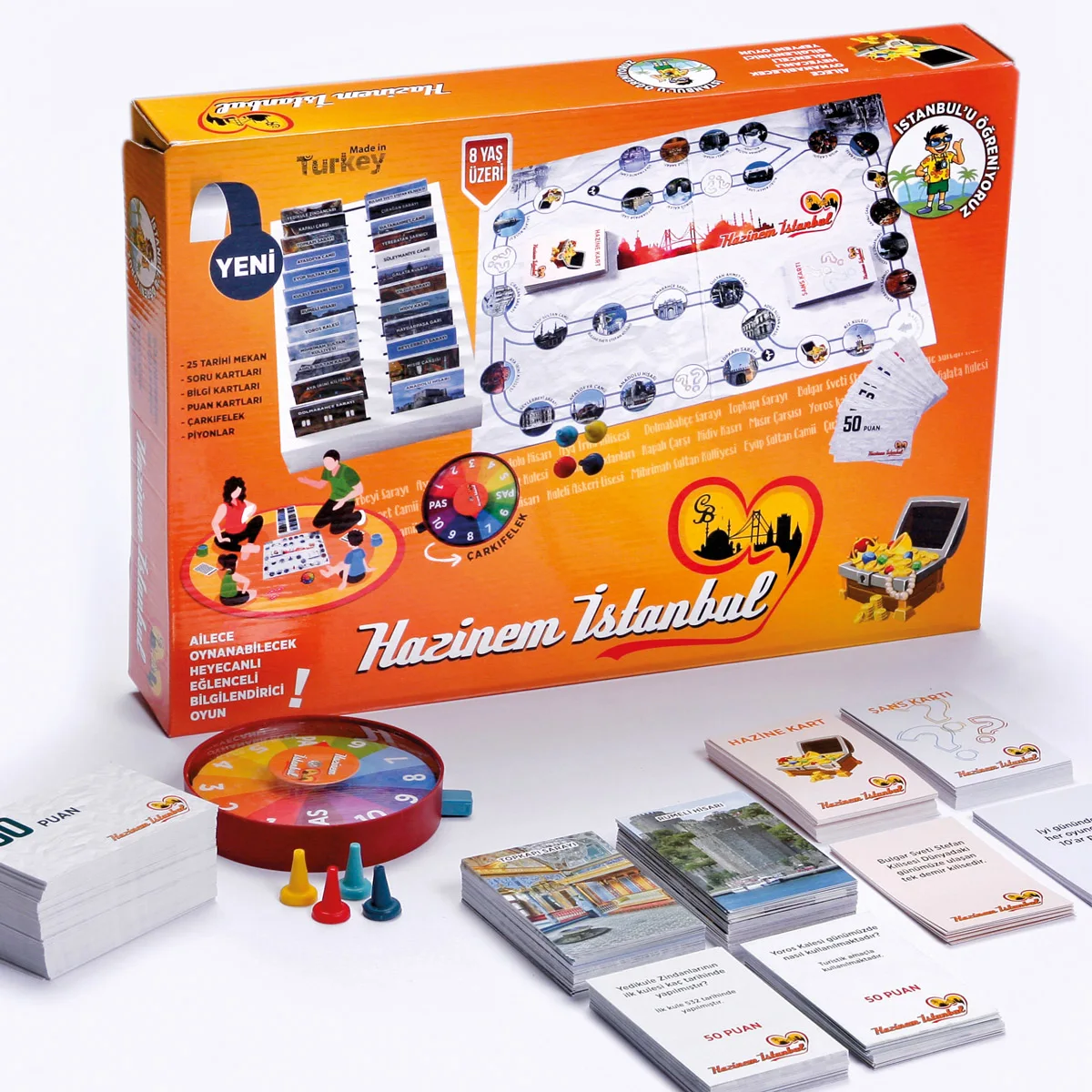 Hazinem Istanbul - Family board game - board game introducing fun card game istanbul - istanbul tanıtıcı aile kutu oyunu