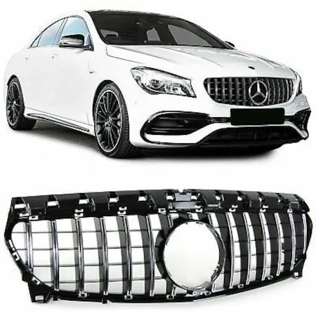 MERCEDES CLA W117 GTR AMG Chrome Front Grille FITS 2012 2013 2014 2015 2016 2017 MODELS