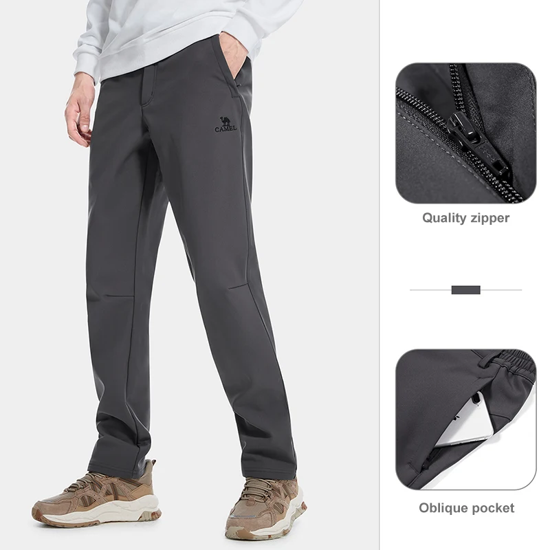 GOLDEN CAMEL Outdoor Hiking Pants Breathable Warm Women Trousers Windproof  Water-repellent Casual Pant for Men 2023 Spring New