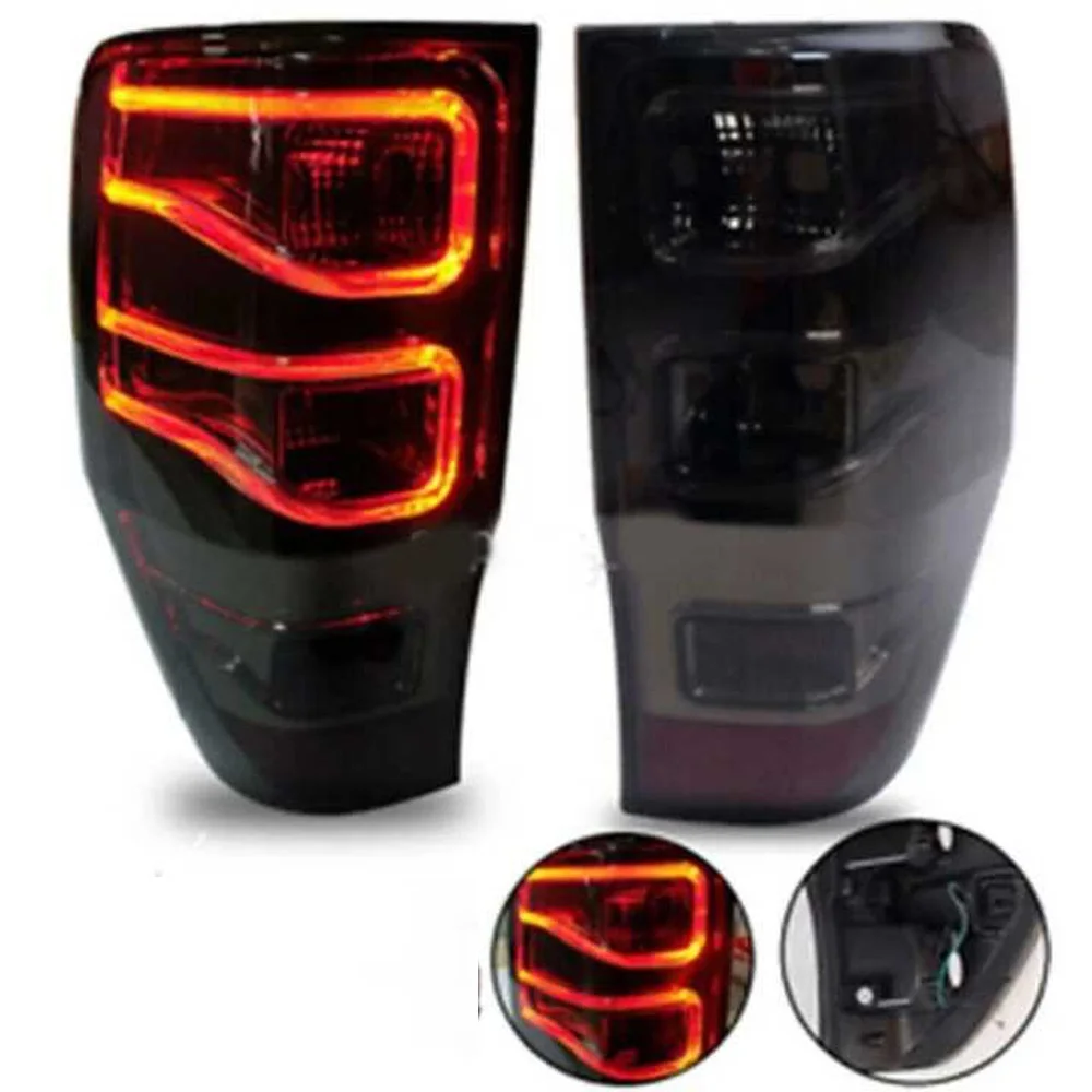 3D Taillight Assembly For Ford Ranger T6 T7 T8 2012-2020 3D LED Running Light Turn Signal LED Taillight High Quality