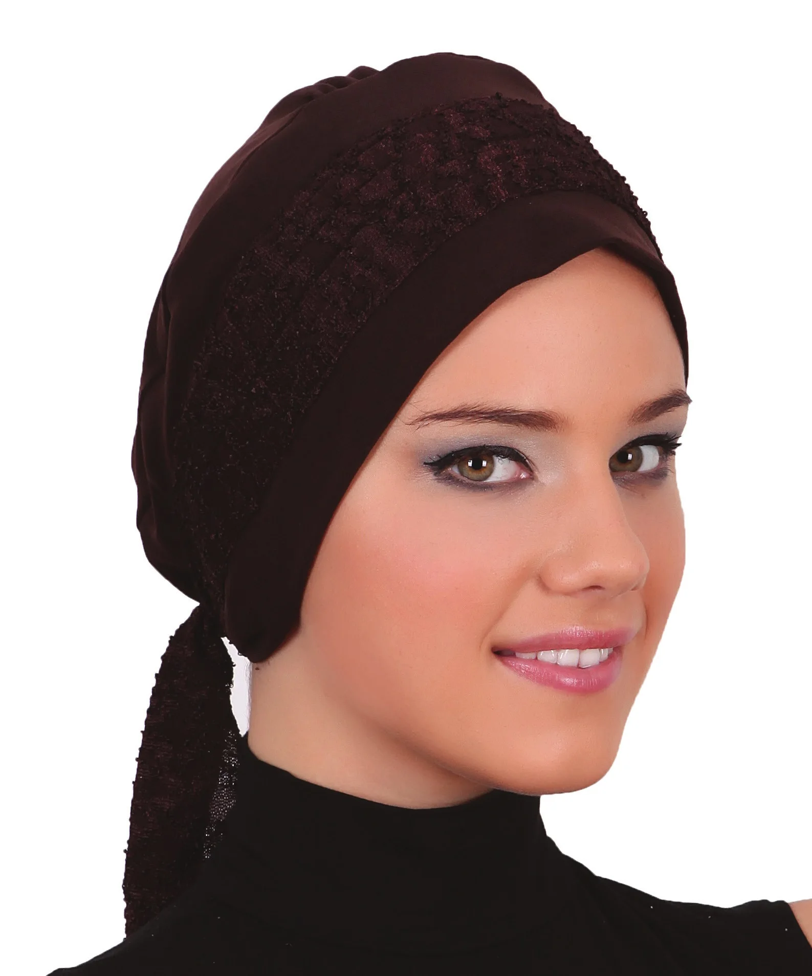 2022 New Fashion Lace Bandana Ready Made Turban Hijab Bonnet Scarf Cancer Cap Special Women Product Beret Bandana Muslim