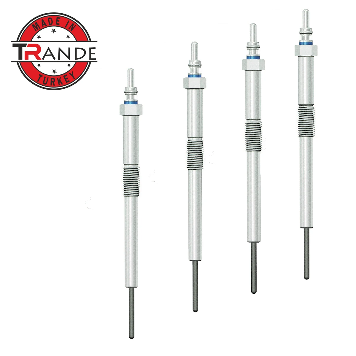 Trande Diesel Engine Heater Glow Plug 4 Pcs 11V For 12291RBDE01 Made In Turkey Trande Store Guarantee