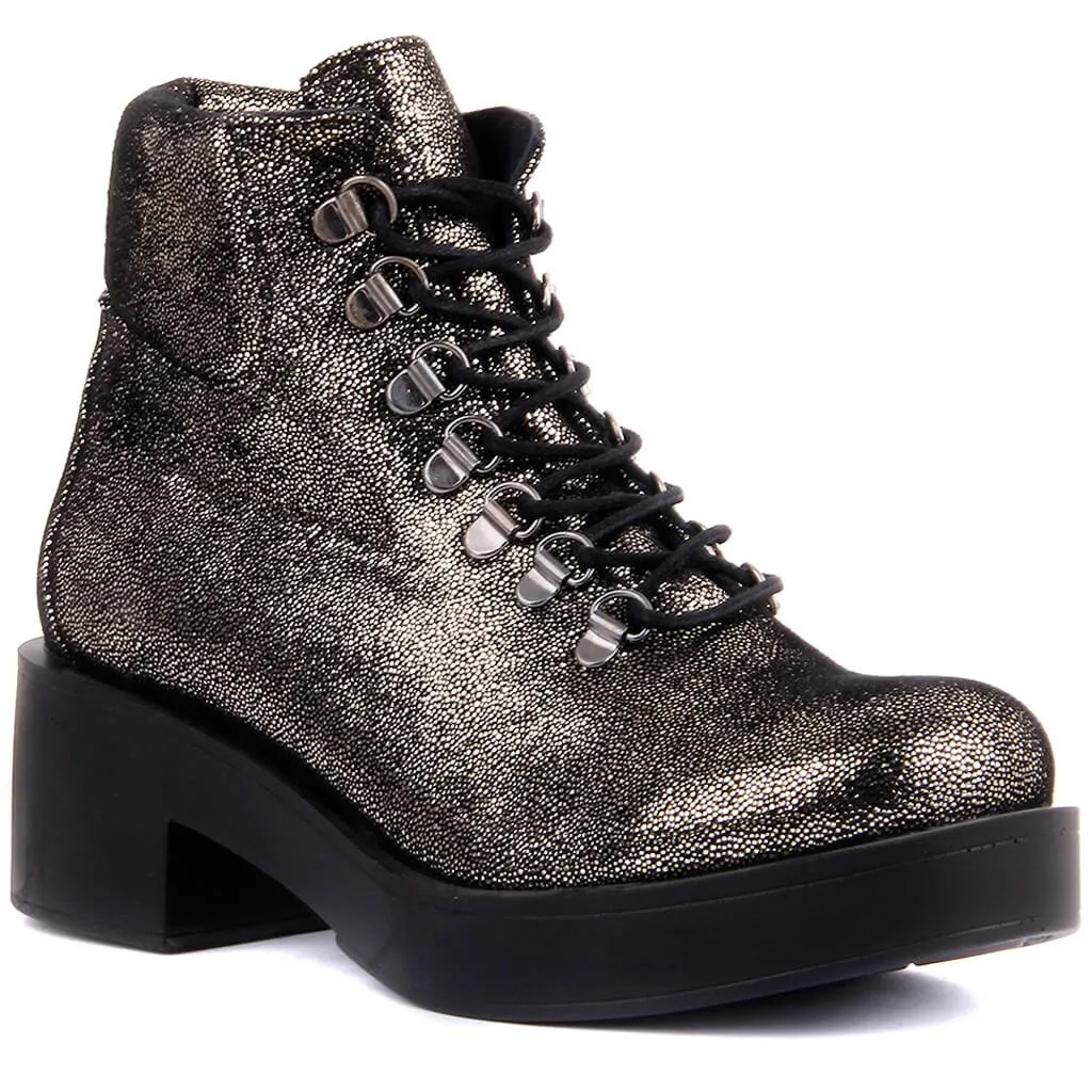 Moxee-botas femininas de cor prata