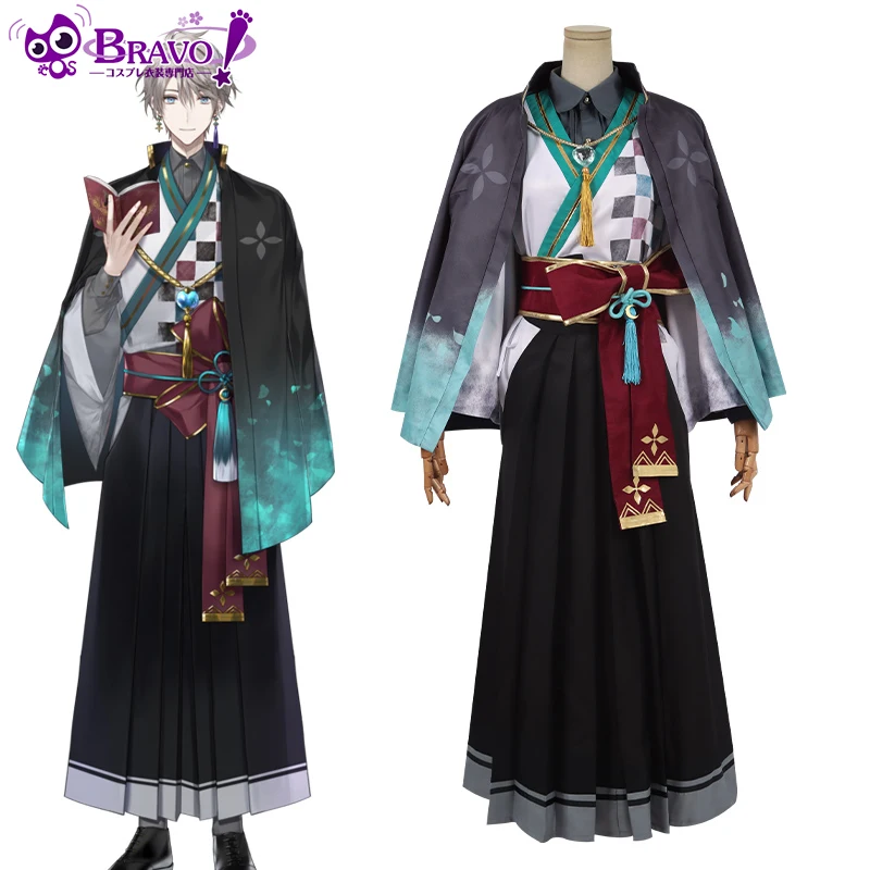 

Vtuber Kaida Haru Cosplay Costume Halloween Carvanal Rolepaly Kimono Full Set Custom Made