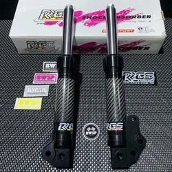 JISO Front Forks For JOG50 EVO50 3KJ Carbon Shock Absorbers JISO RRGS  Modified Tuning Scooter BWSP Parts