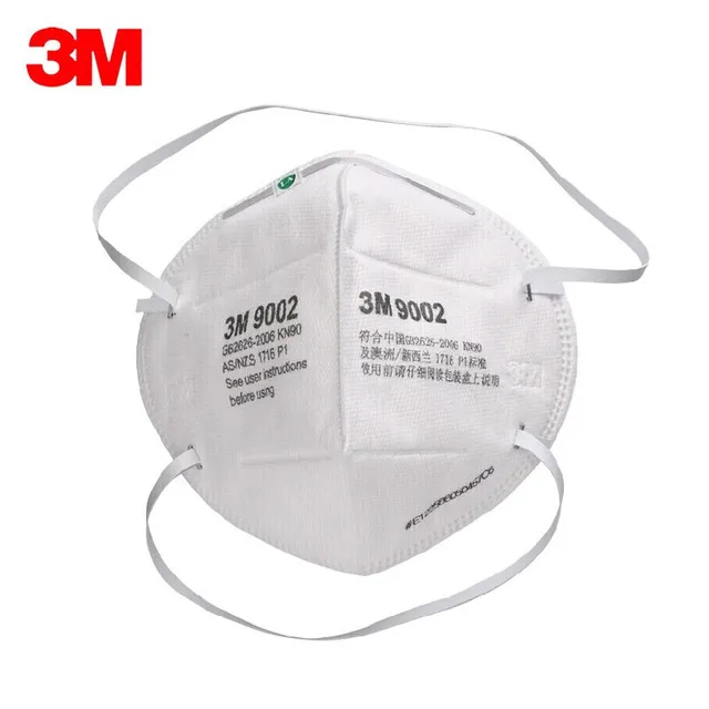 Masque de protection contre les particules et la poussière KN90, bande de sauna 3M, anti-brume, anti-vaccination 3M, original, sac de 50 pièces, 9002