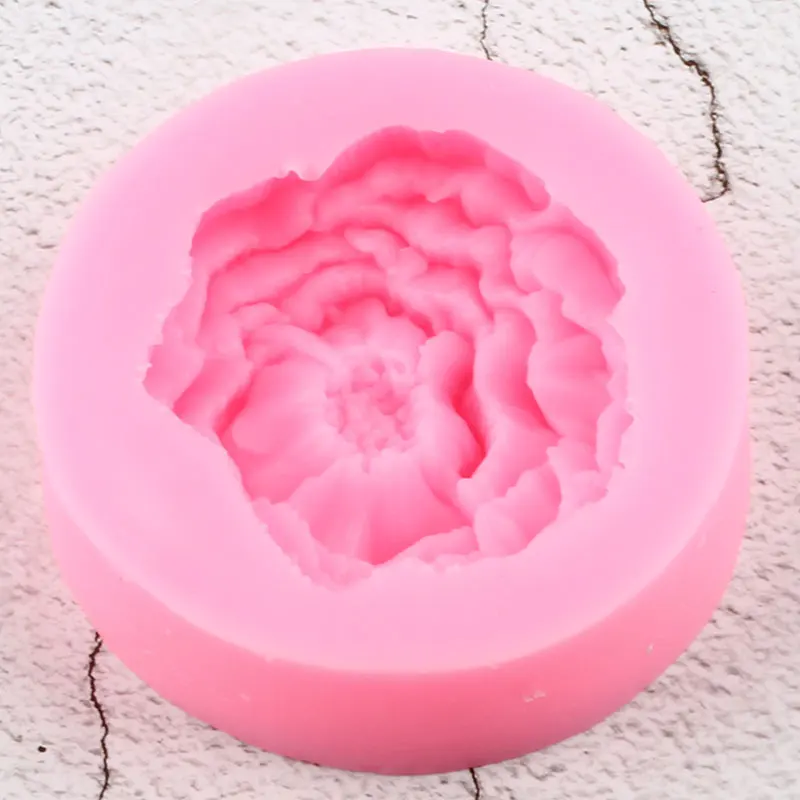 Peony Flower Silicone Mold Fondant Cake Decorating Tools Cupcake Topper Candy Chocolate Gumpaste Molds Soap Clay Resin Mould