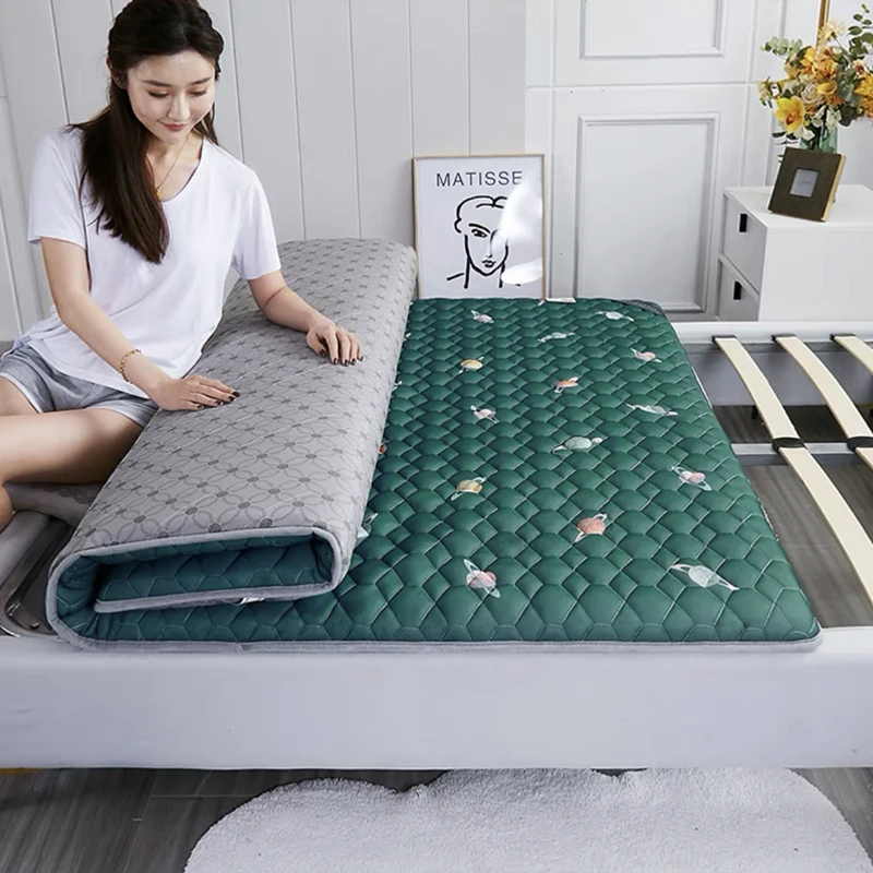 White Cushion Thicken Foldable Cartoon Elastic Pink Bed Mat Tatami soft comfortable mattresses Home Hotel Single Double mattress