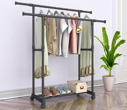 Perchero de hierro para ropa, estante de almacenamiento, sala de estar, muebles para el hogar