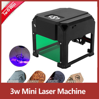 3000mw CNC Laser Engraver DIY Laser Logo Printer Mini Engraver  Working Area 80x80mm CNC Laser Engraving Machine 3w Mini Laser