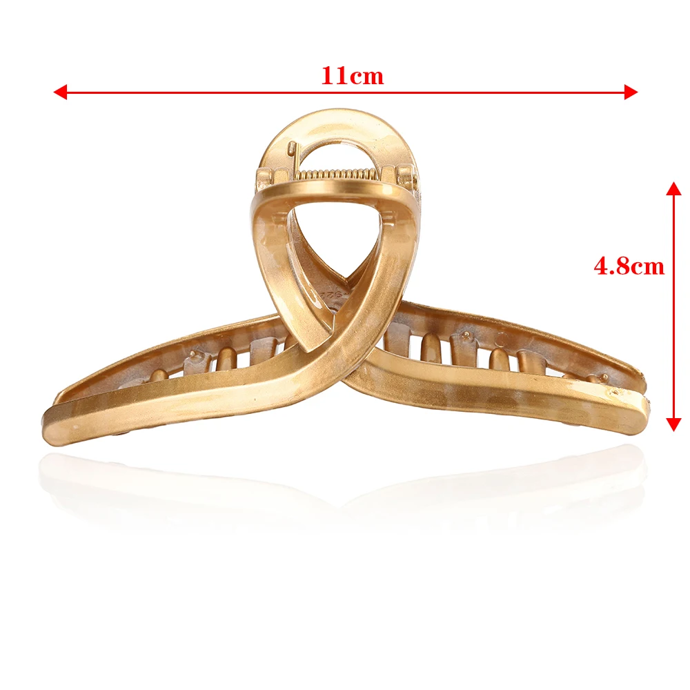 AWAYTR Women Barrettes Metal Hair Claws Thick Hair Accessories Hair Clips Hairpins Ladies Hairgrip Headwear Girls Ornaments Crab image 4