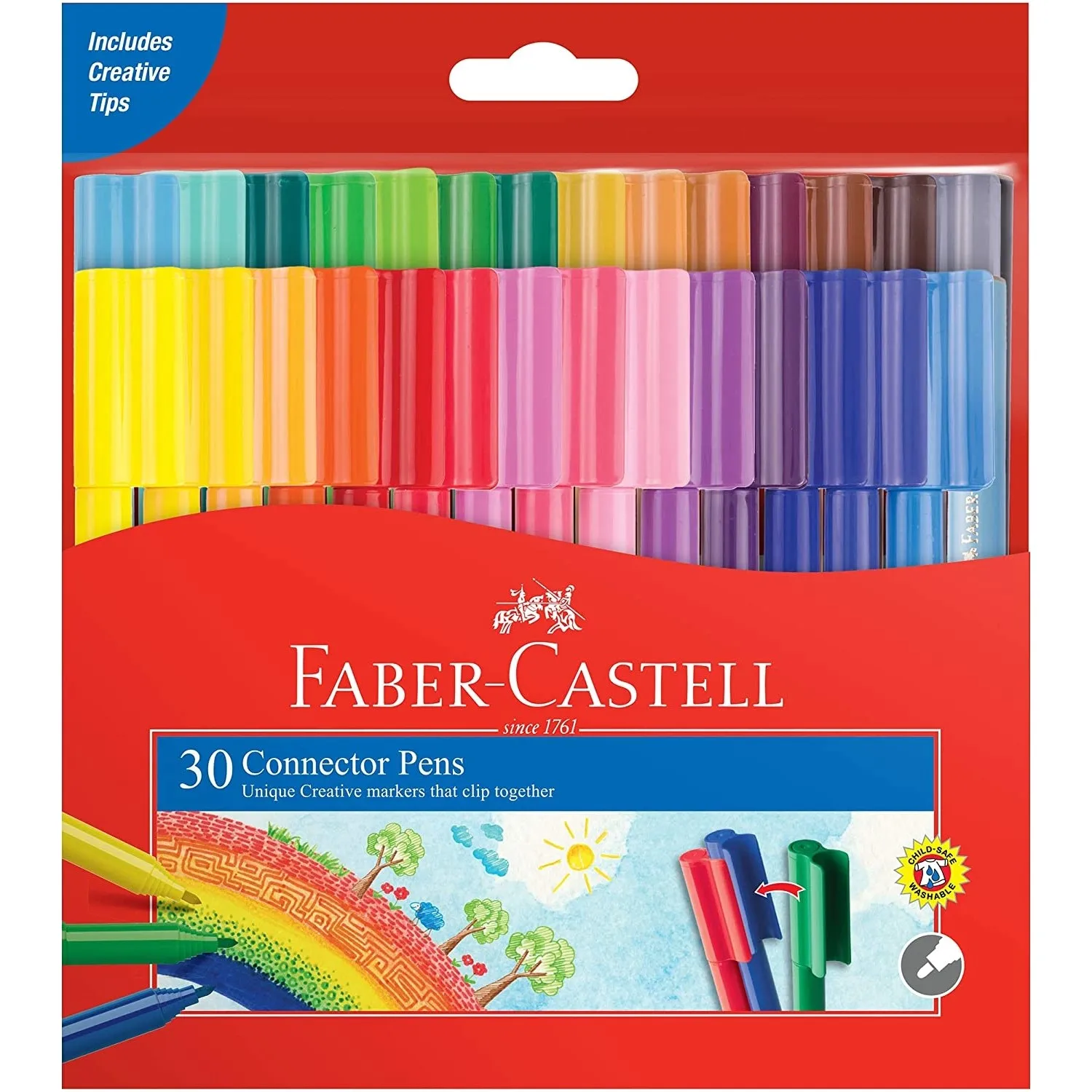 Faber Castell Felt Coloring Pen 30 Pcs Set, School, Student Painting Fun Coloring Pens