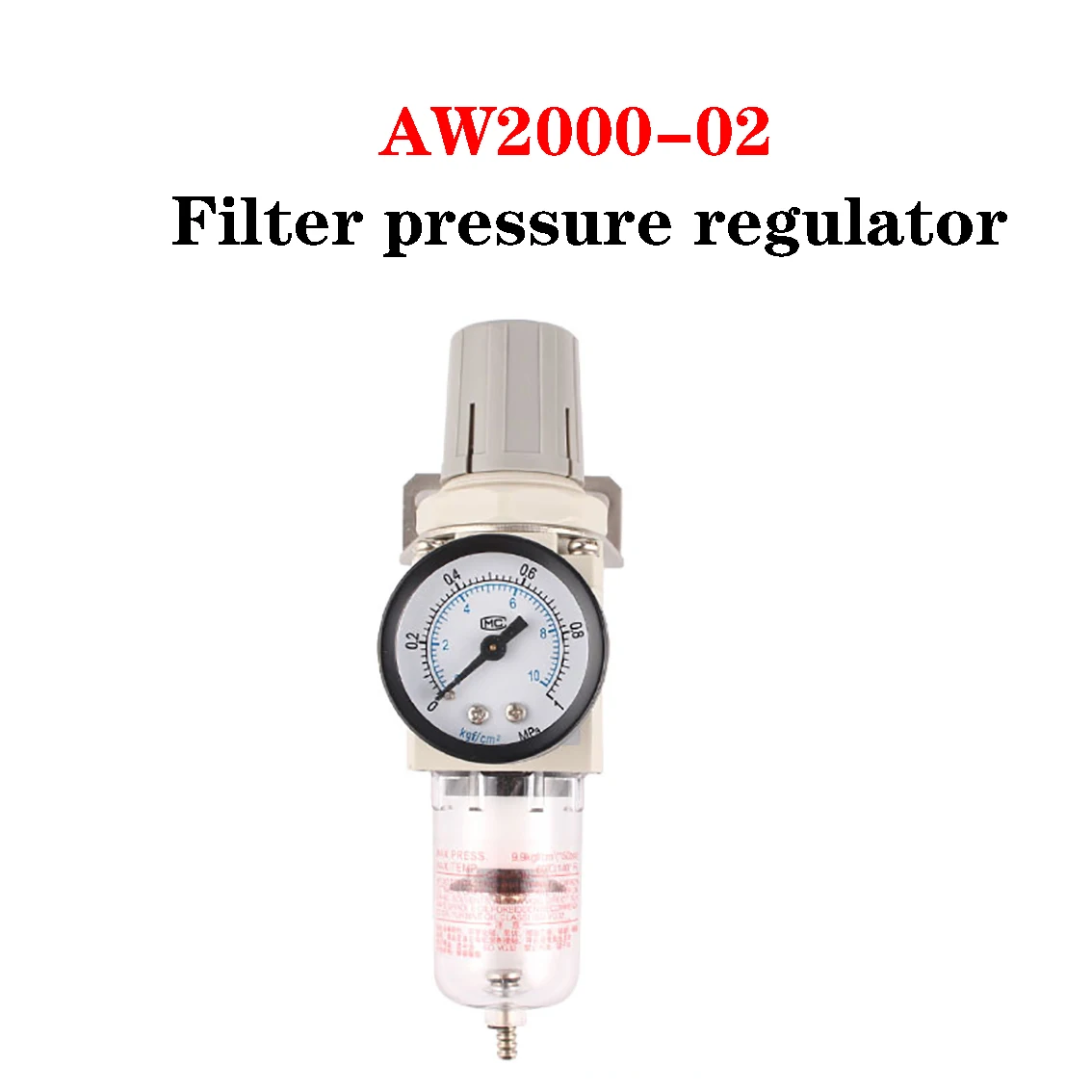 

1Pcs AW2000-02 1/4 ” Pneumatic Filter Pressure Regulating Valve Air Compressor Moisture Separator Regulator Oil Water Filter