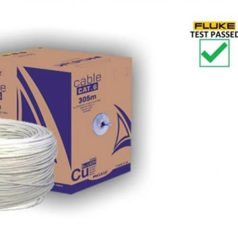 PHASAK PHR 652 Cat6 Ethernet Cable - 305m coil, 100% Copper, AWG24, LSZH, Fluke Certified