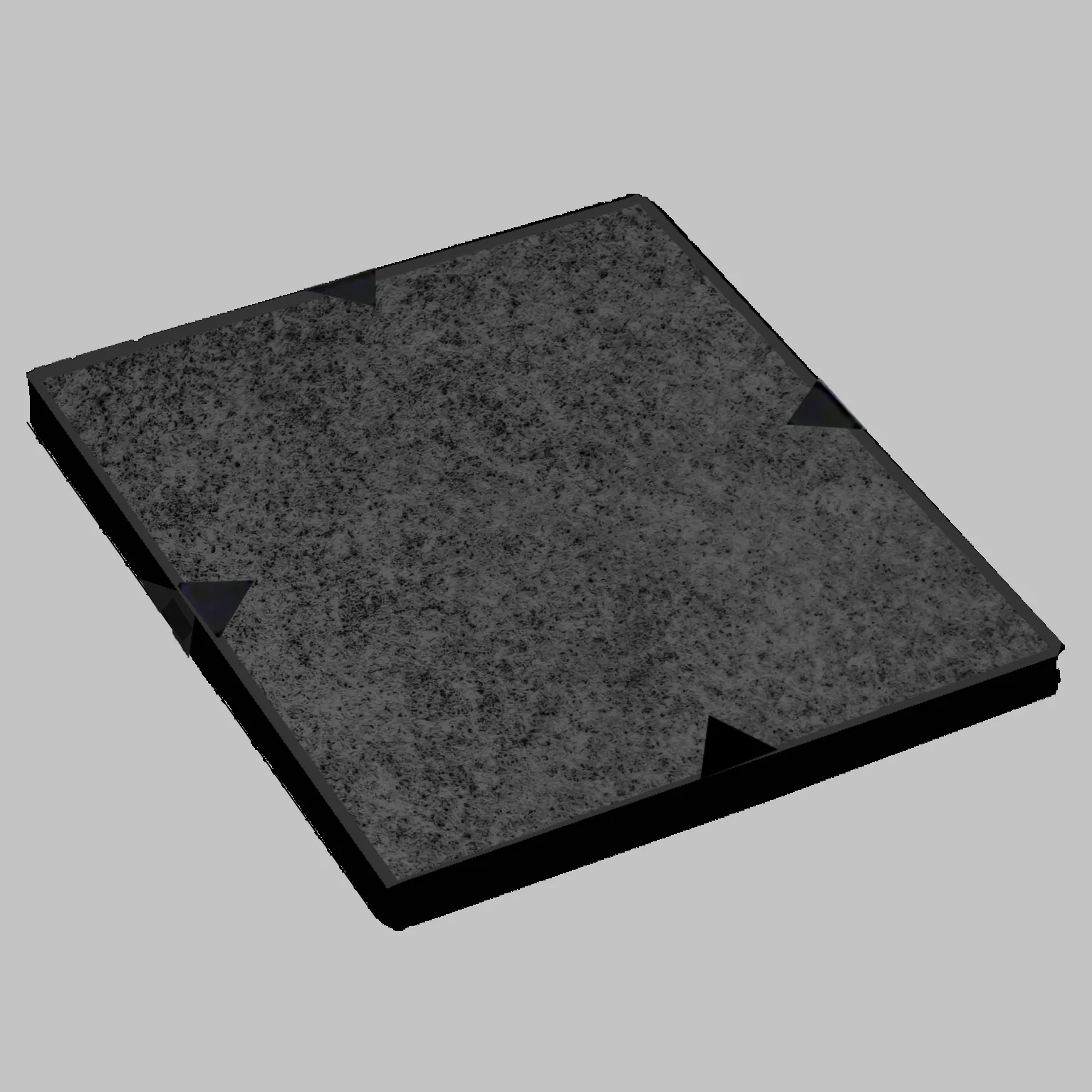 287x242x20MM Odor Filter With Activated Charcoal For a Variety of Miele DKF 12-1 Extractor Hoods