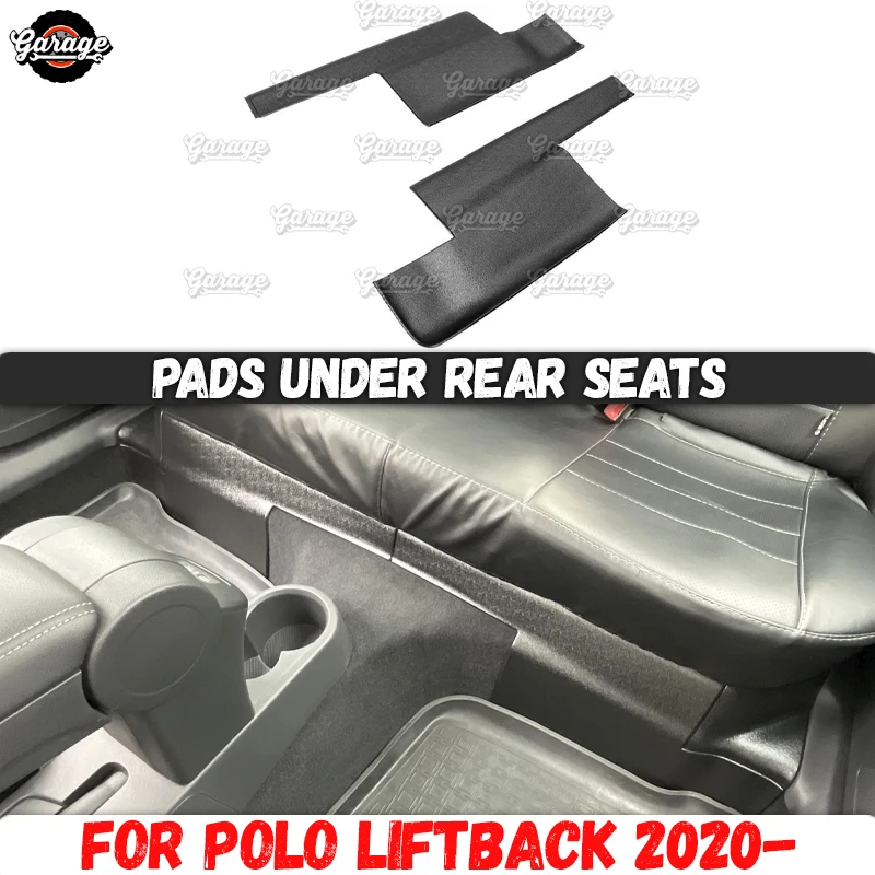 Guard for inner lining case for Volkswagen Polo Liftback 2020- of inner second tunnel ABS plastic accessories guard