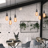 Three Heads Vintage Pendant Lights Retro Loft Industrial Hanging Ceiling Lamps Dining Room Bedroom Living Room chandelier E27