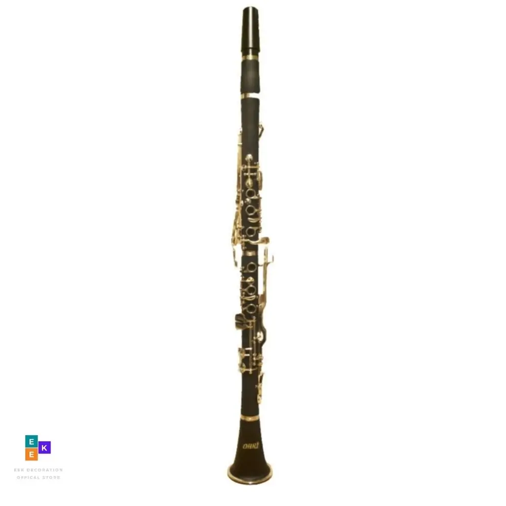 Granada Clarinet Microphone with Cable and One Hole 68 MM Baril Musical Instrumental Set Special Gold Series Natural Sound