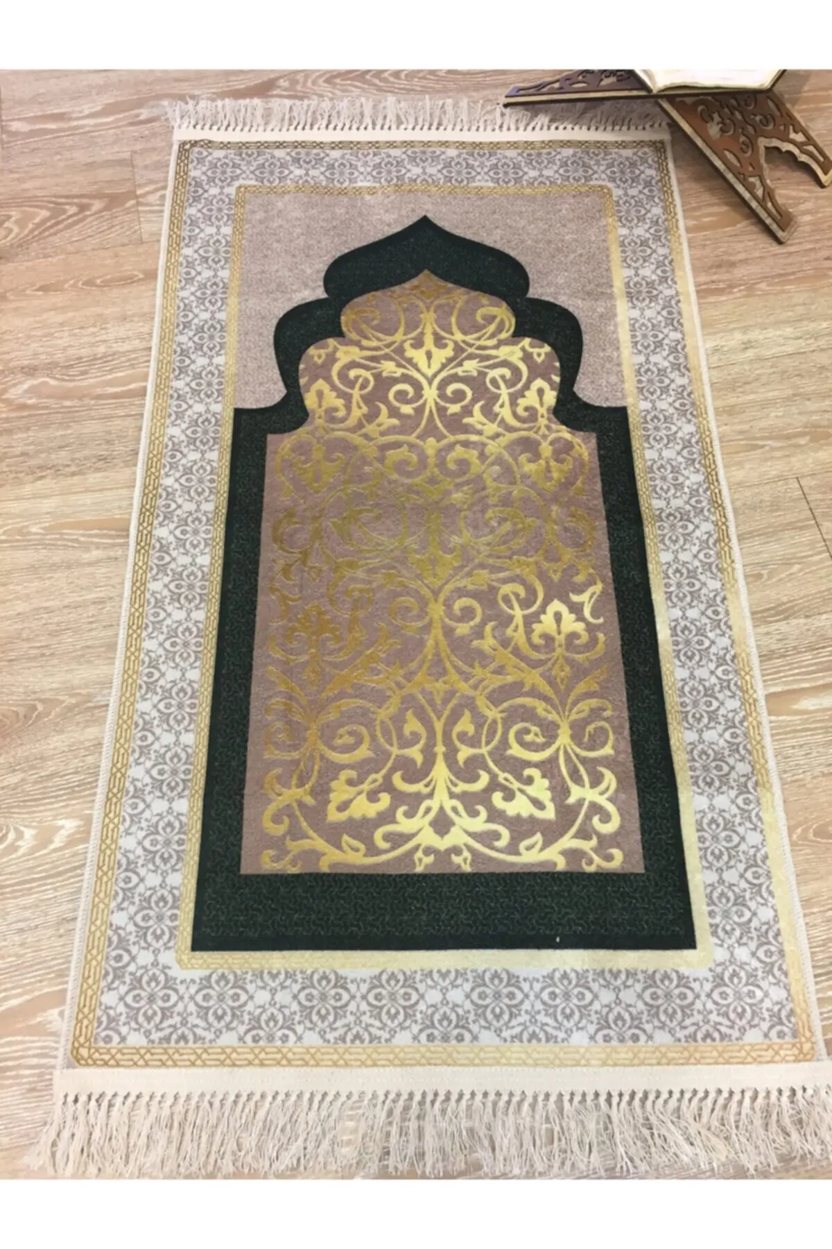 Luxury Special Mat For Prayer My Salah Cotton Velvet Muslim Quran Box Outdoor Tiles Islam Carpet Kilim Rug Mosque Modern Stylish