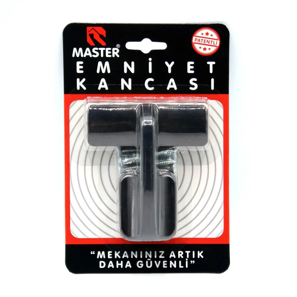 Forniture per utensili manuali per fabbro professionale Master gancio di sicurezza di lusso nero (EMK-02)