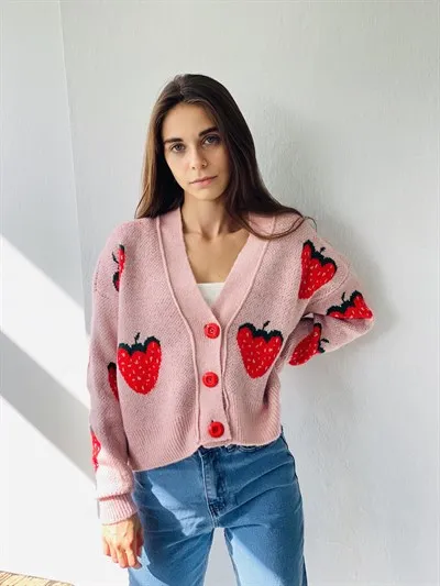 Women Knitted Cardigans Sweater Fashion Autumn Long Sleeve Loose Coat Casual Button Thick V Neck Solid Female Tops 2020