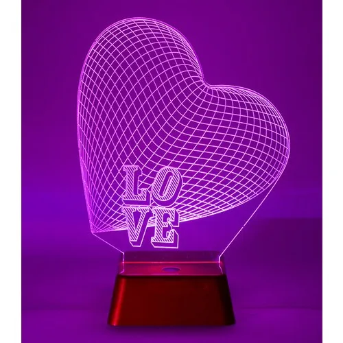 Lampe LED 3D Love Light, Lampe LED 3D