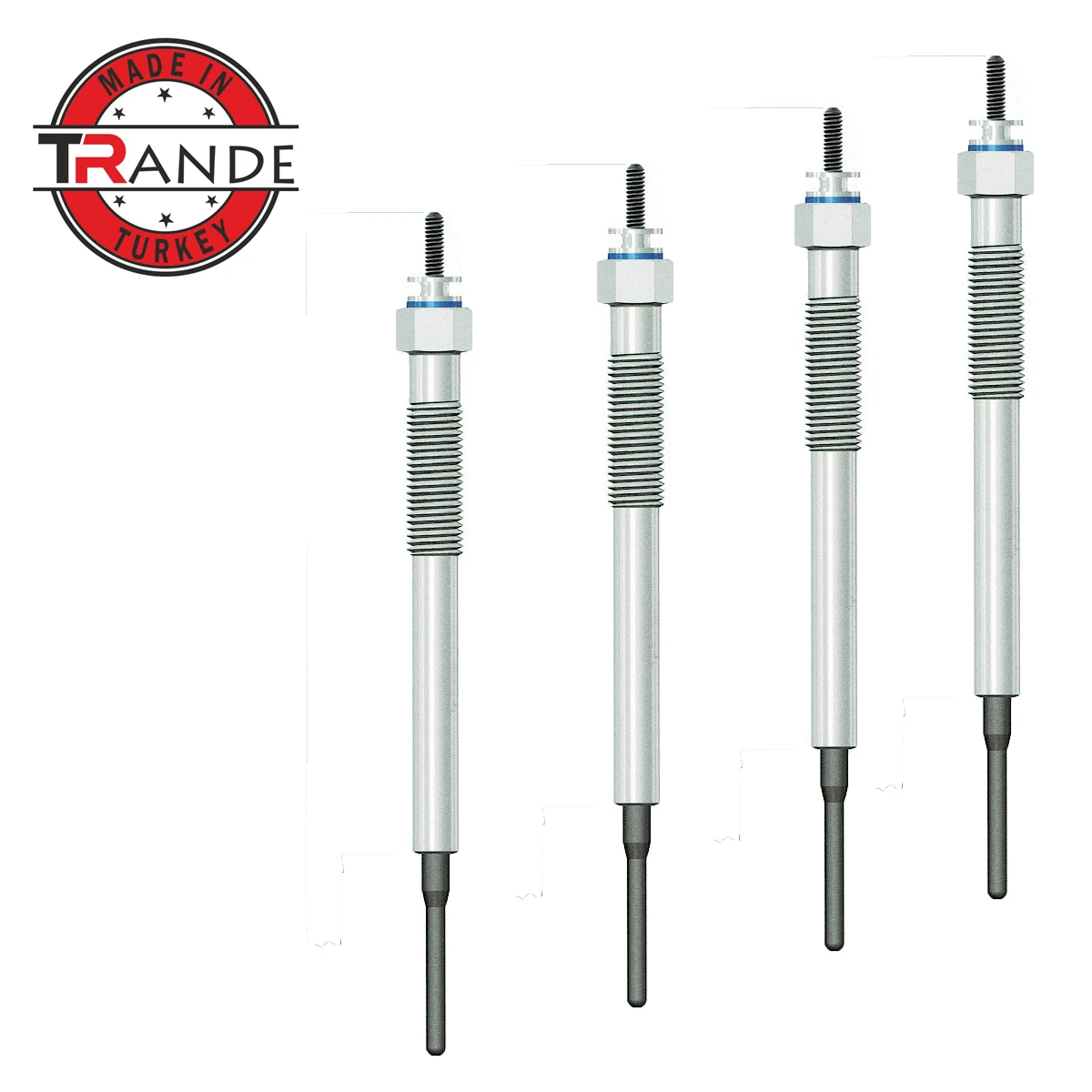 Trande Diesel Engine Heater Glow Plug 4 Pcs 11V For GN095 0100226577  Made In Turkey Trande Store Guarantee