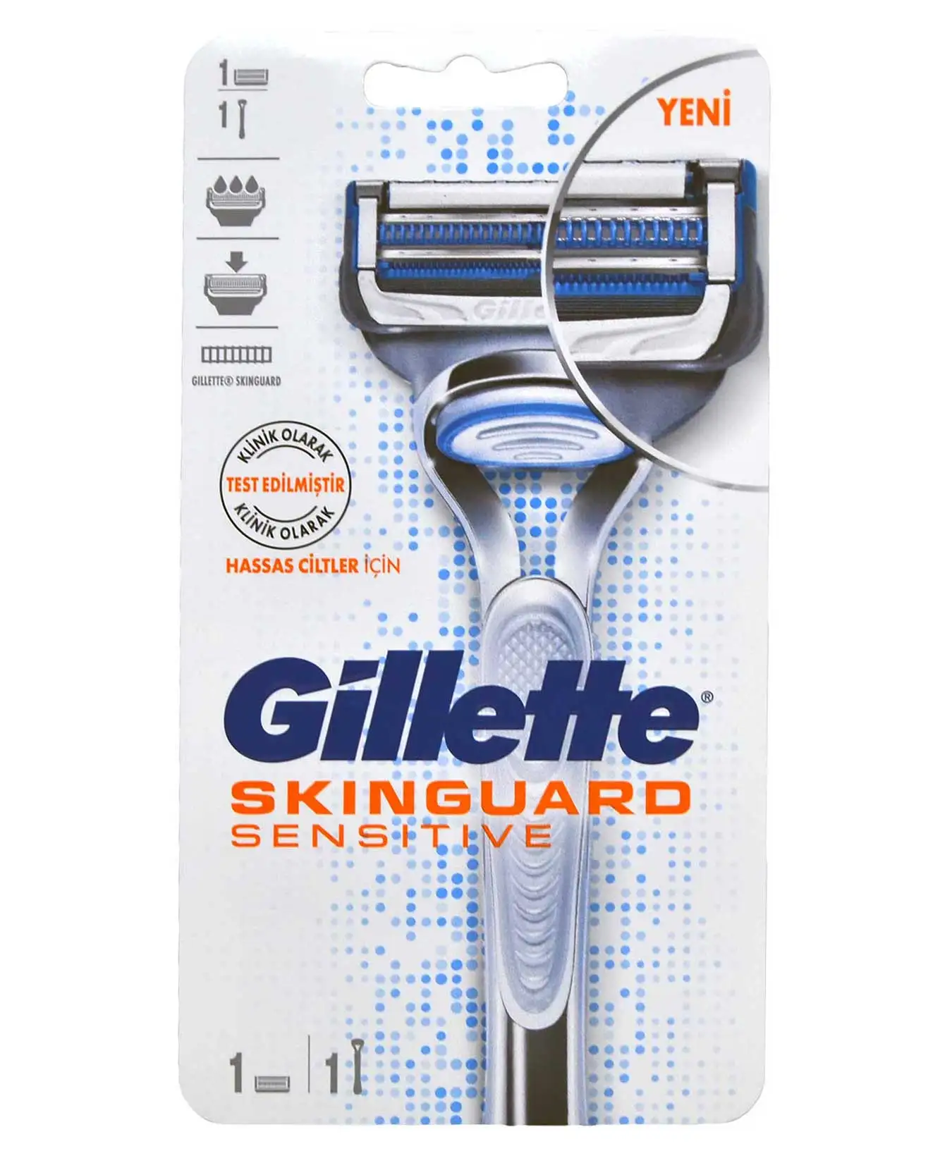 Gillette Shaving Razor Skinguard 1 Up 2 Up Refill Razors for Sensitive Skins