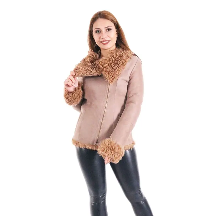 2021 Natural Sheepskin Genuine Leather Jacket Women Brand Slim Female Jacket Real Lambskin Outerwear Ladies Clothing