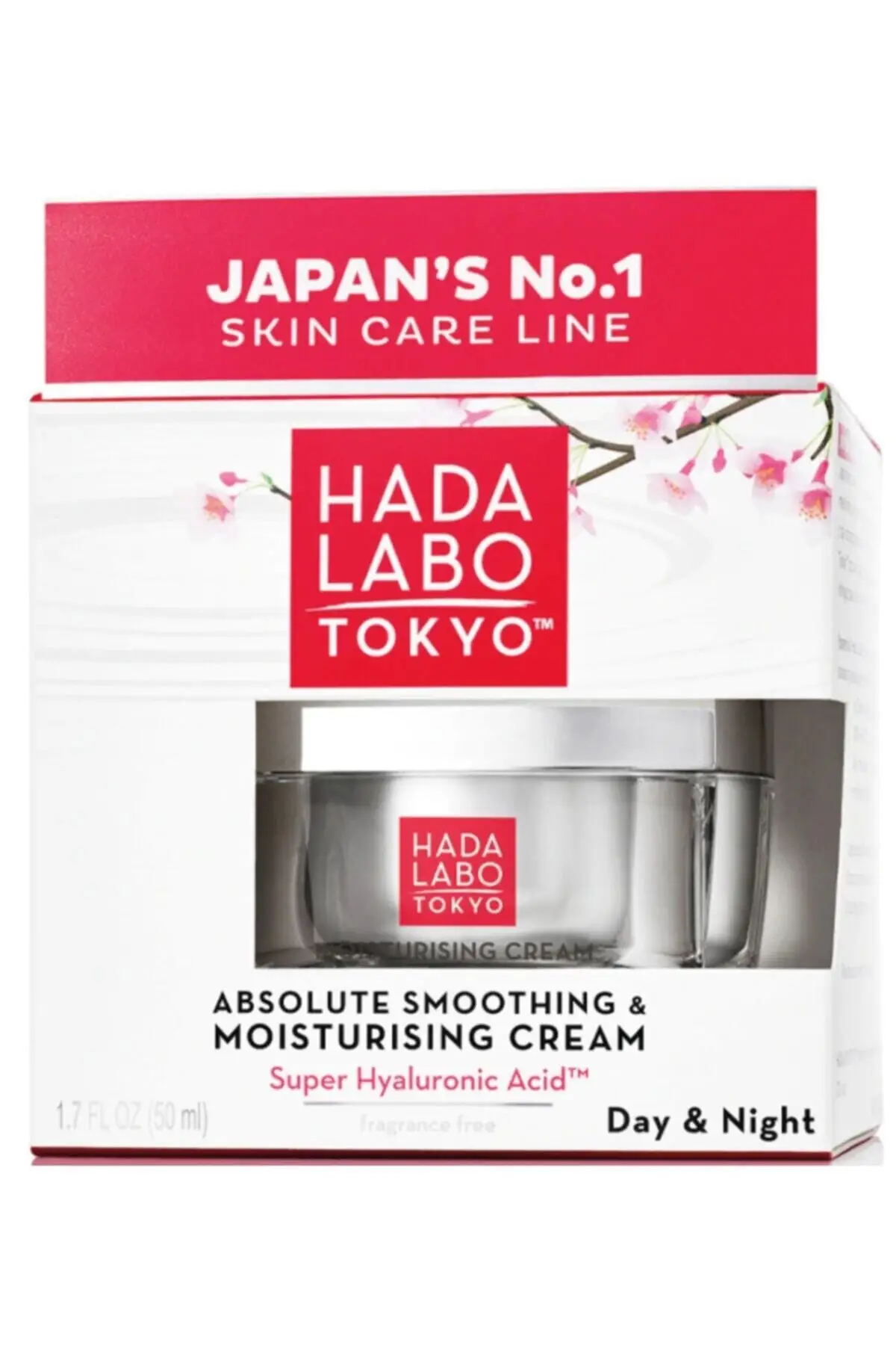 Hada Labo Tokyo Absolute Smoothing & Moisturizing Cream Day & Night 1.7 FL OZ 50 ml