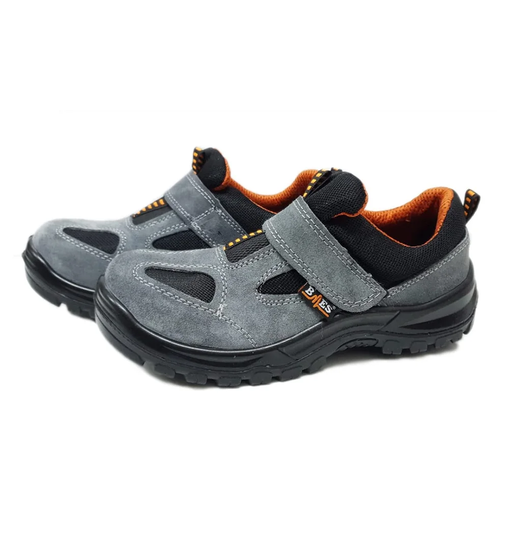 Safety Shoes, Steel toe, steel midsole, suede leather , work, antistatic, anti-static, PU sole, shock absorbing heel