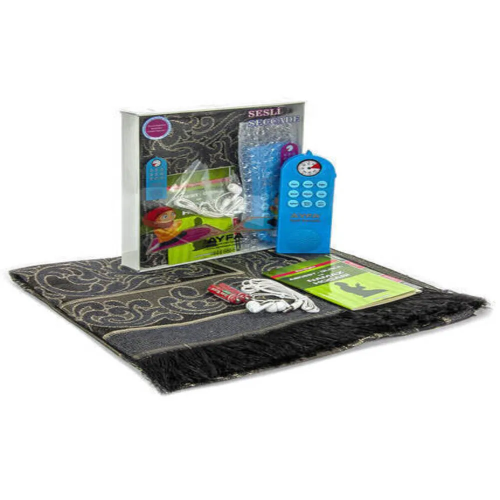 

Prayer Teaching Prayer Rug İslam Carpet Headphone Compass Prayer Rug Muslim Floor Mat İslam Rugs Worship Educational Prayer