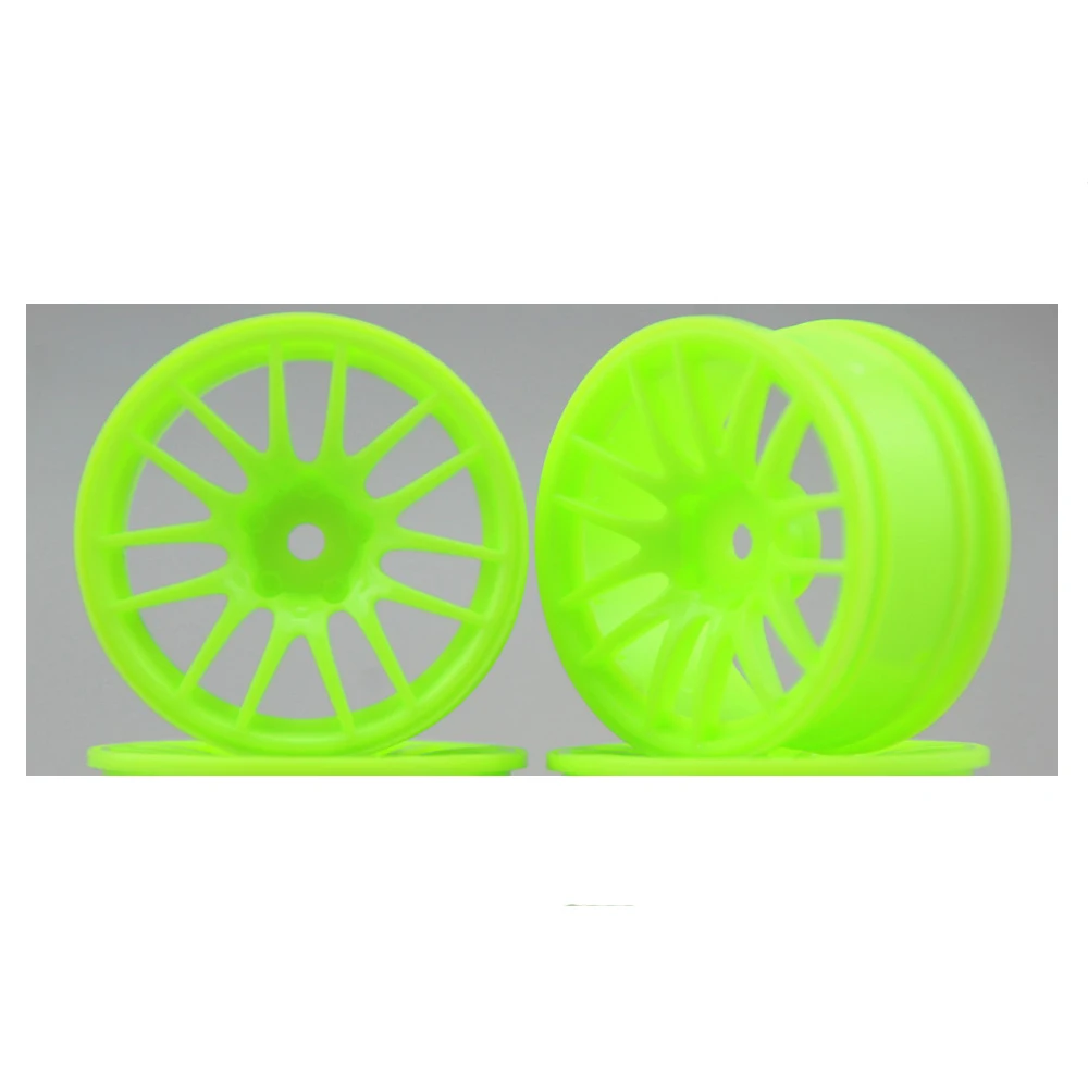 Kforce. Set 4 wheel rims for RC 1/10 Green 3mm OFFSET cars. Touring, Drift Wheel Rim. radiocontrol wheels. RIMS drifting