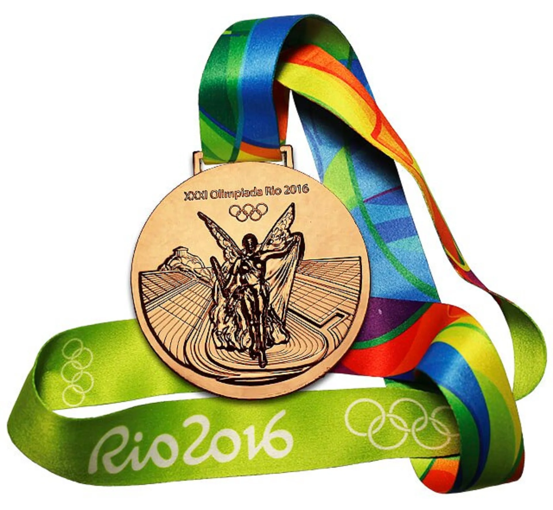 【新品】2016リオ　レプリカ　金銀銅メダル　3個セット Set of 3 Olympics medals 2016 Rio gold, silver, bronze copies