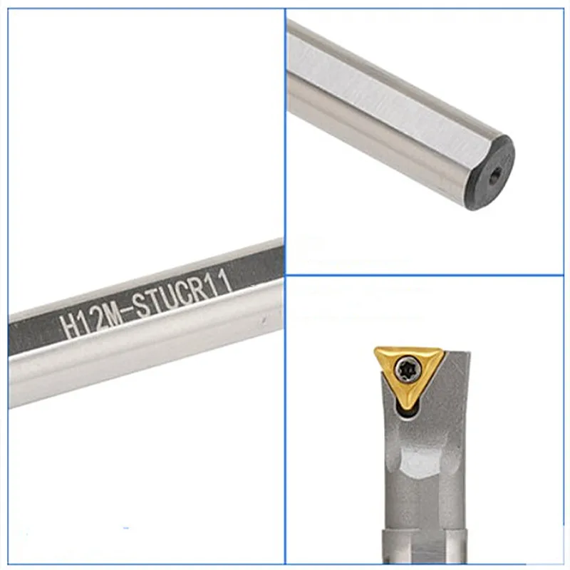 SANAI H-STUCR09/11 High Speed Steel Internal Turning Tool Holder Anti-vibration CNC Lathe Cutting Bar H08K H10K H12M H14N H16Q-S